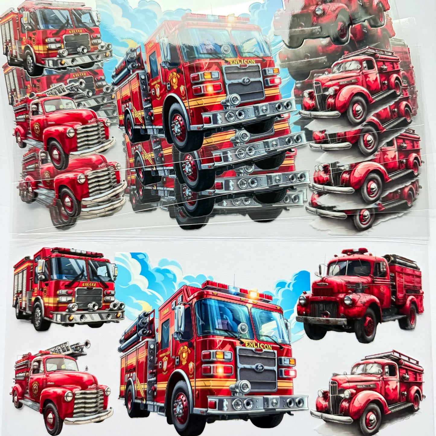 Firetrucks Cup Wrap #76