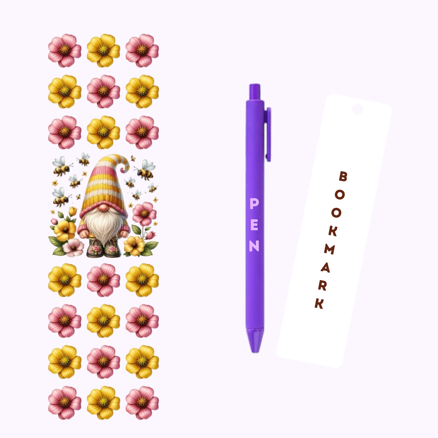 Spring Gnome Pen/Bookmark Wrap #23