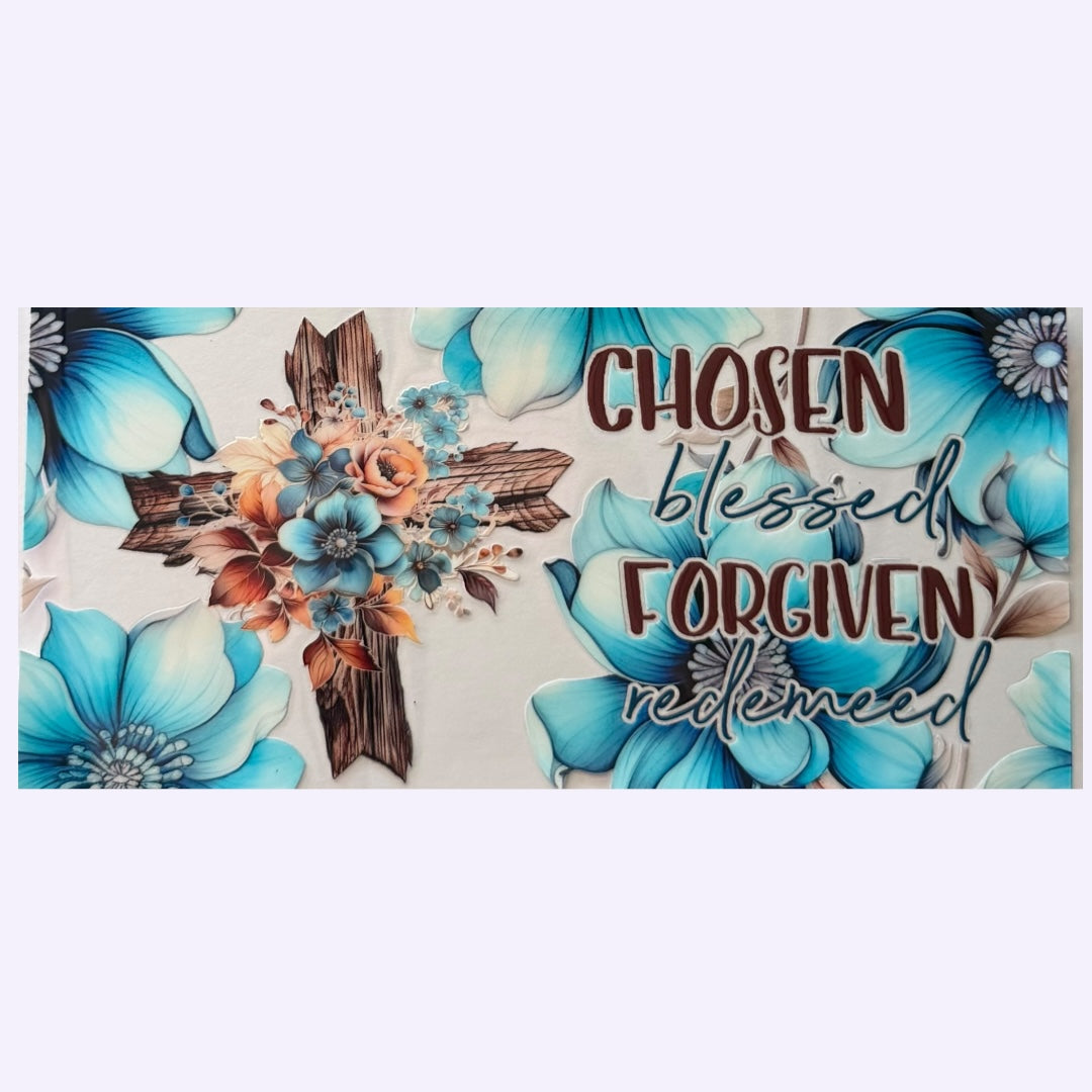 Chosen, Blessed, Forgiven Cup Wrap #92