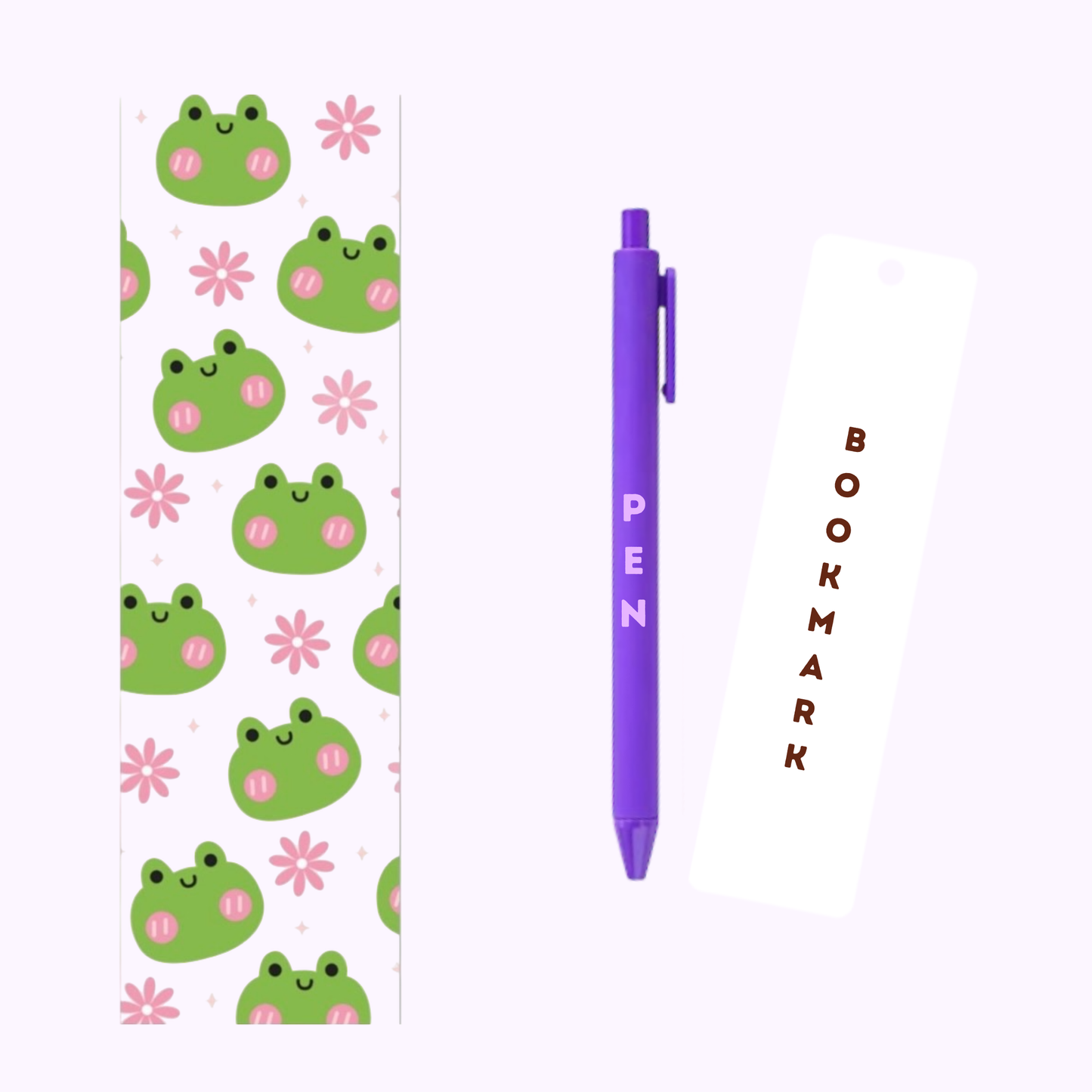 Cute Frog Pen/Bookmark Wrap #59