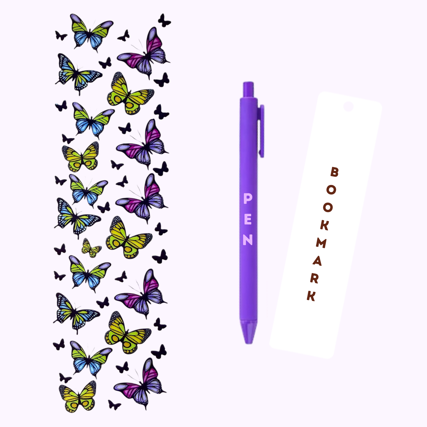 Butterflies Pen/Bookmark Wrap #154