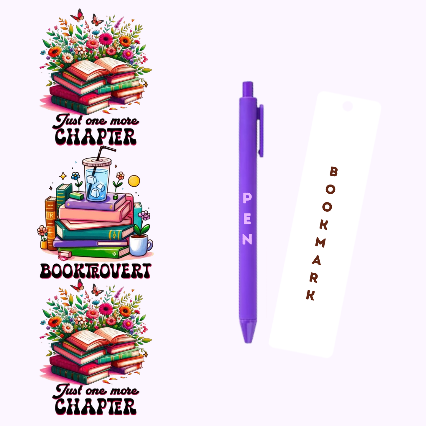 Booktrovert Pen/Bookmark Wrap #3