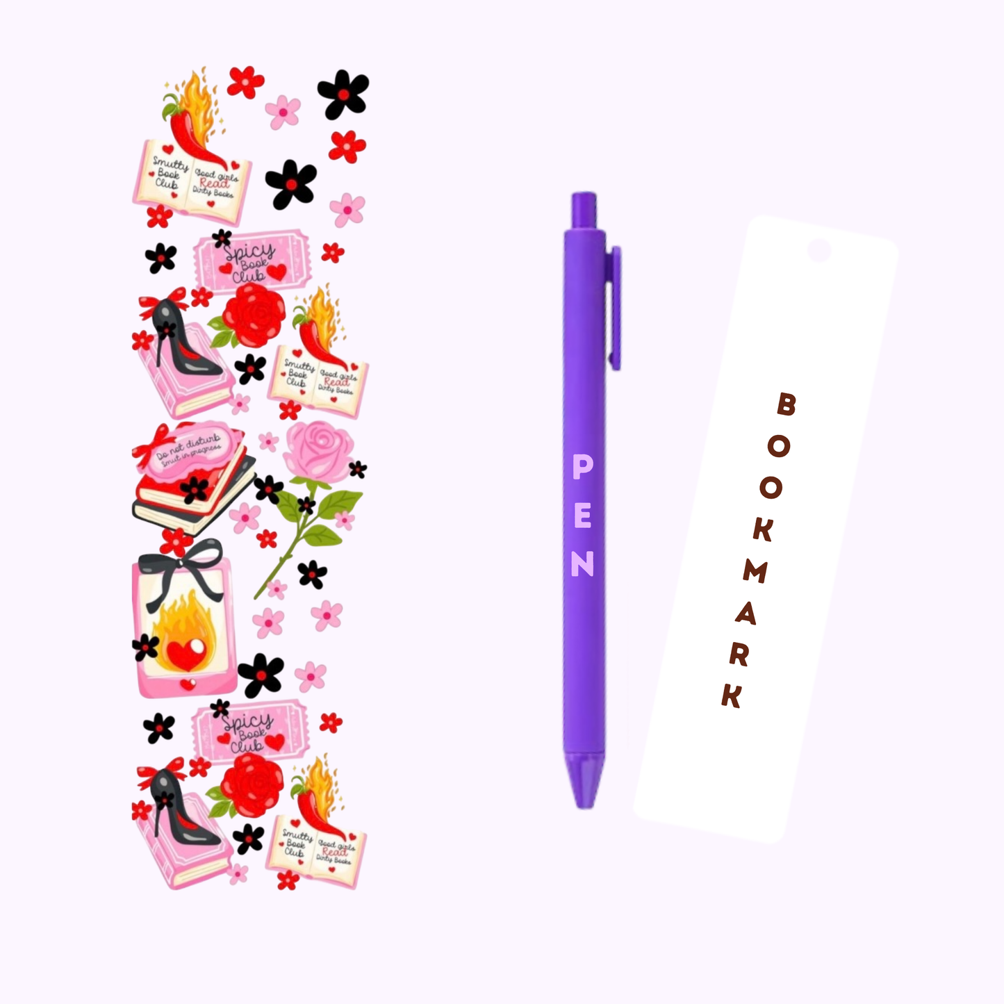 Spicy Book Club Pen/Bookmark Wrap #12