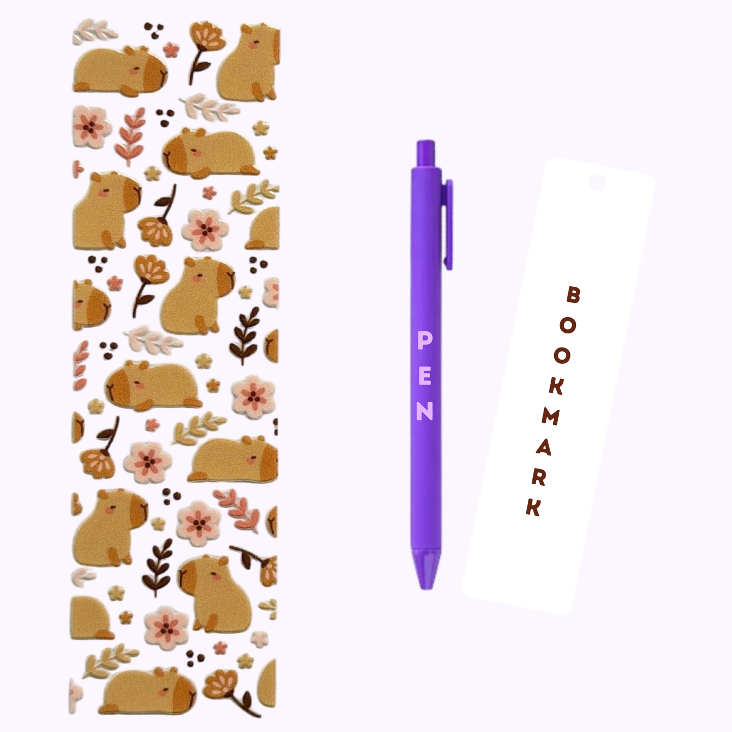 Capybara Pen/Bookmark Wrap #14