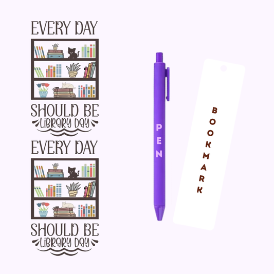 Everyday Library Day Pen/Bookmark Wrap #2