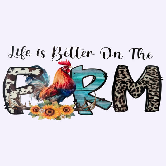 Life Is Better On The Farm Cup Wrap #41