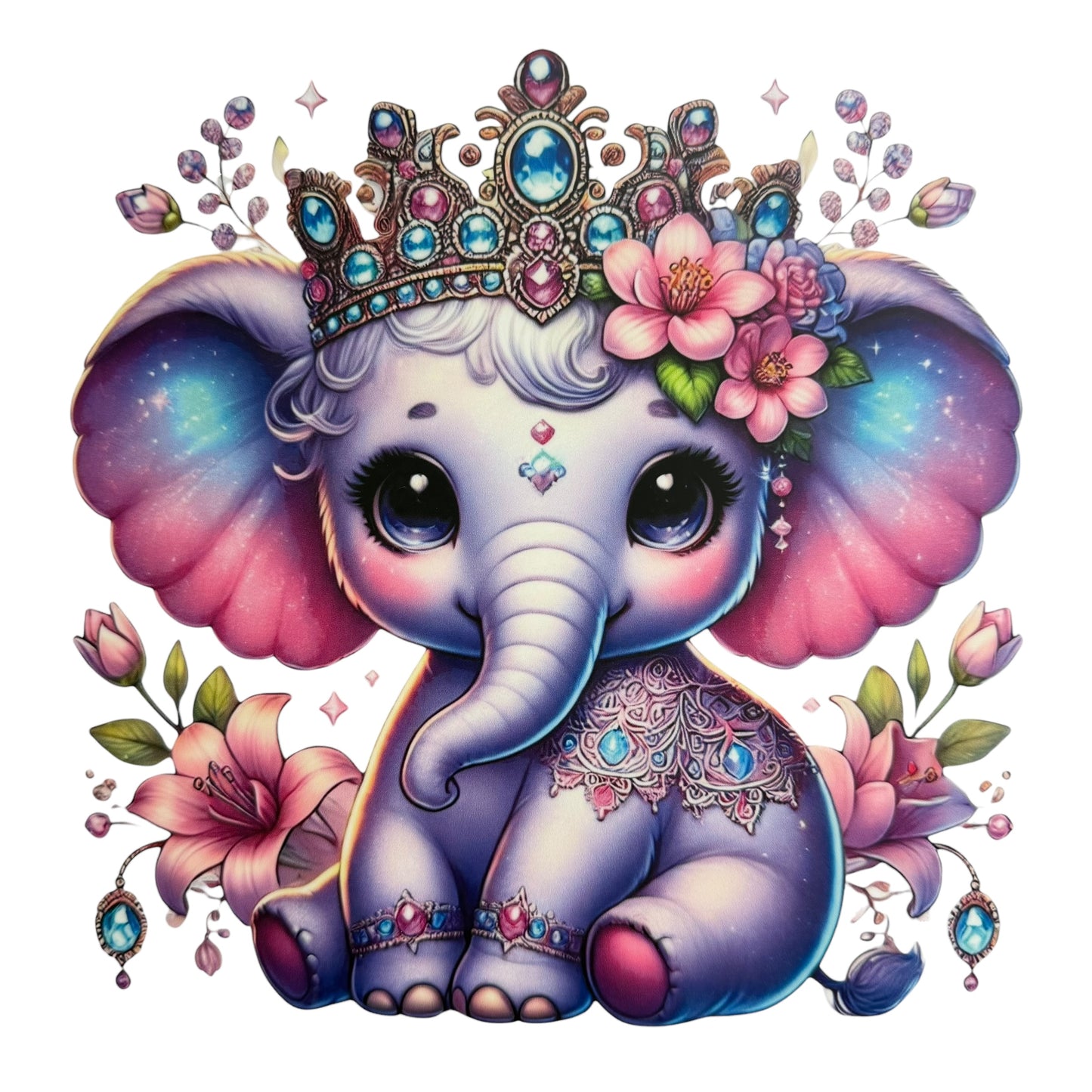Cute Elephant DTF 8” #14