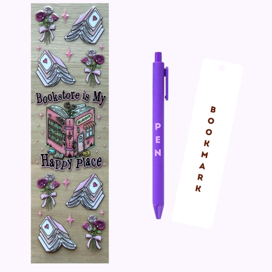 Bookstore Is My Happy Place Pen/Bookmark Wrap #50