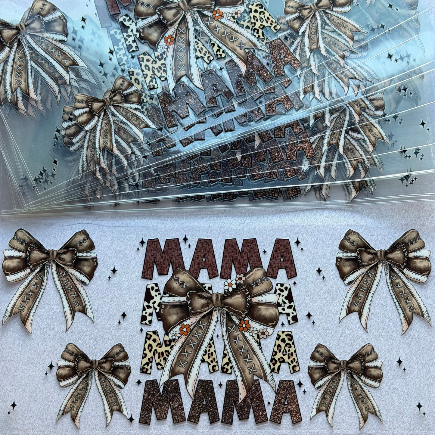 Mama W/Bows Cup Wrap #65