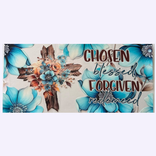 Chosen, Blessed, Forgiven Cup Wrap #92