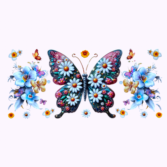 Cute Flower Butterfly Cup Wrap #2