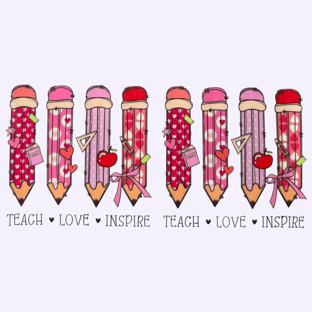 Teach,Inspire Pencils Cup Wrap #51