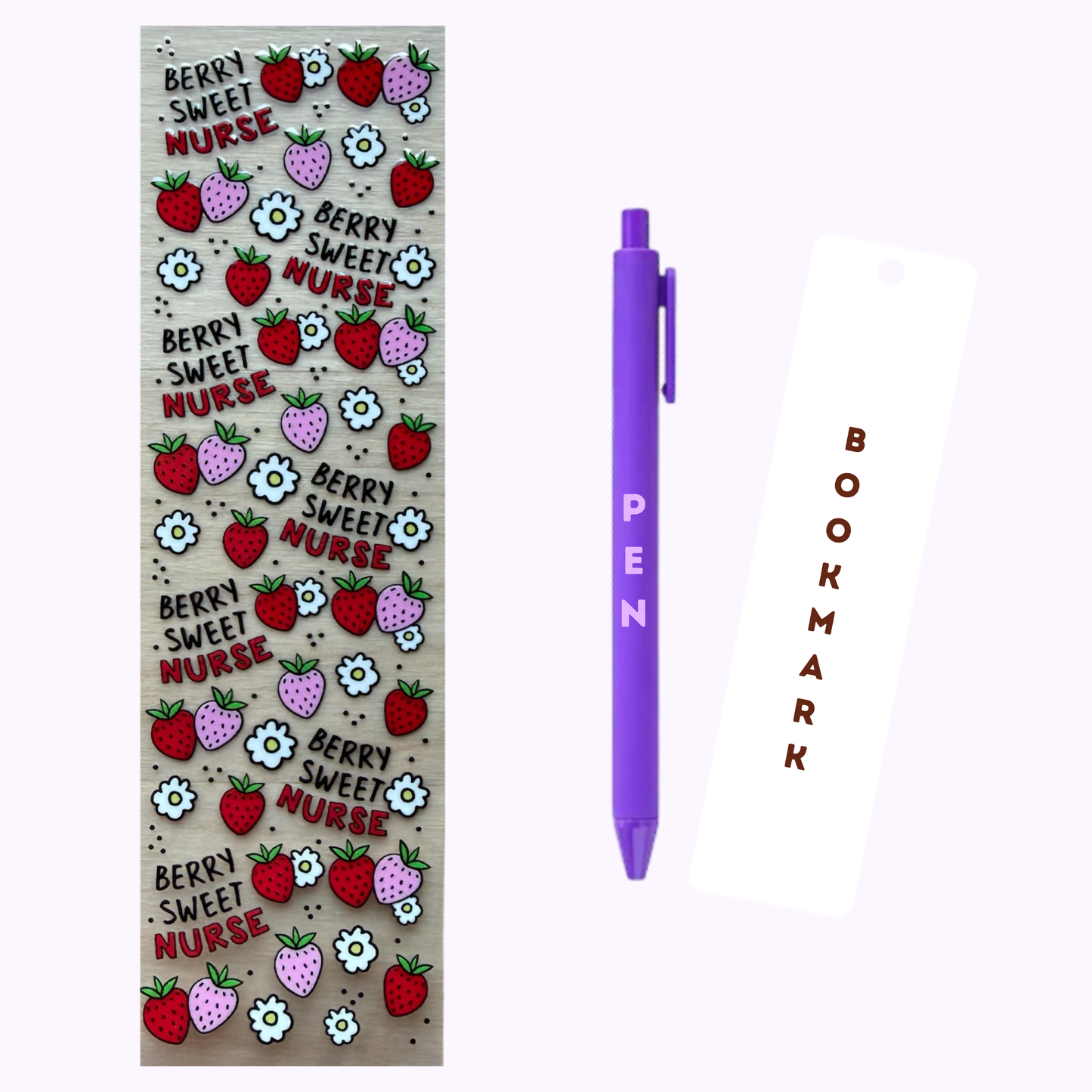 Berry Sweet Nurse Pen/Bookmark Wrap #152