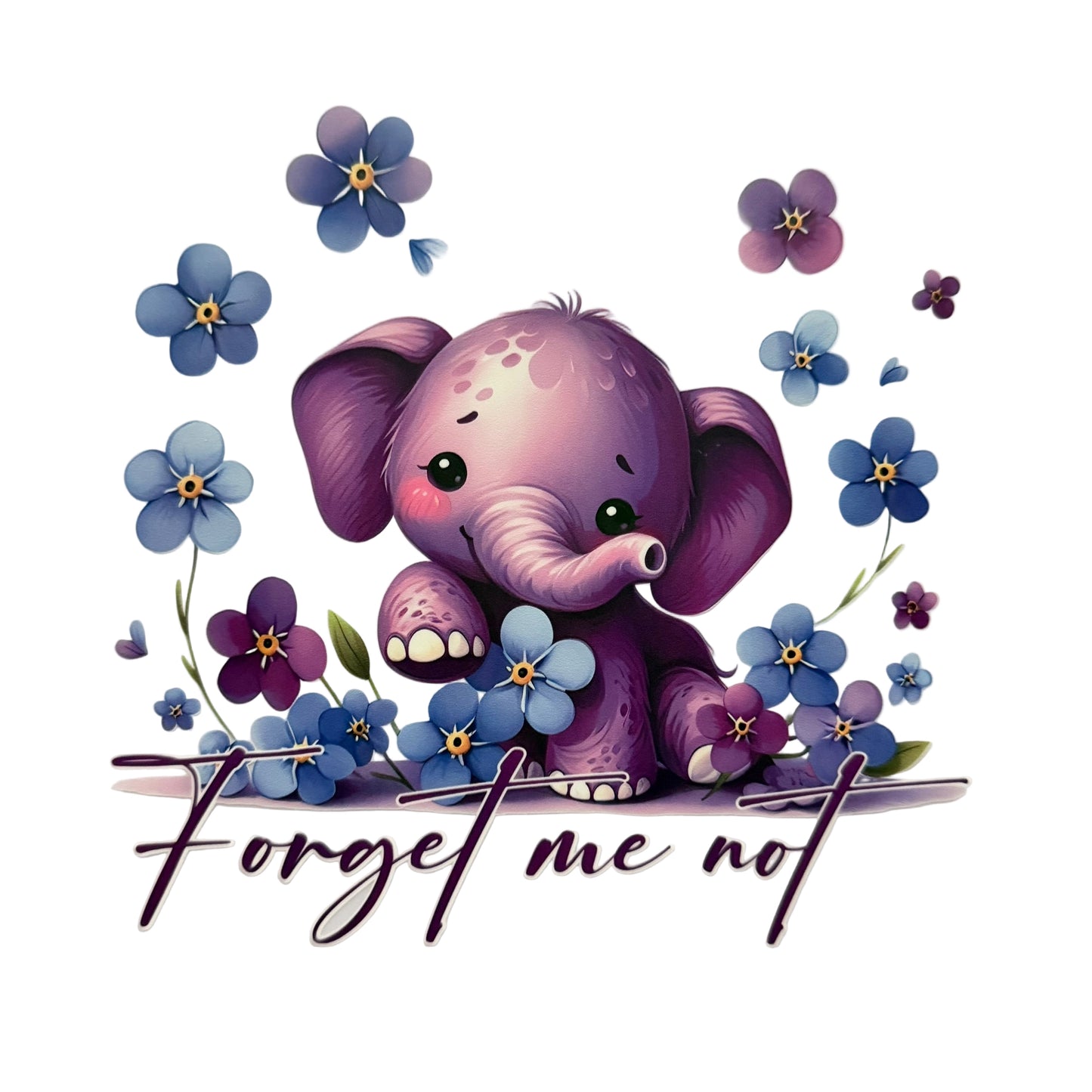 Cute Elephant DTF 7” #2