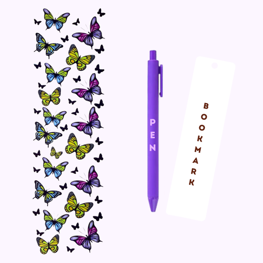 Butterflies Pen/Bookmark Wrap #154