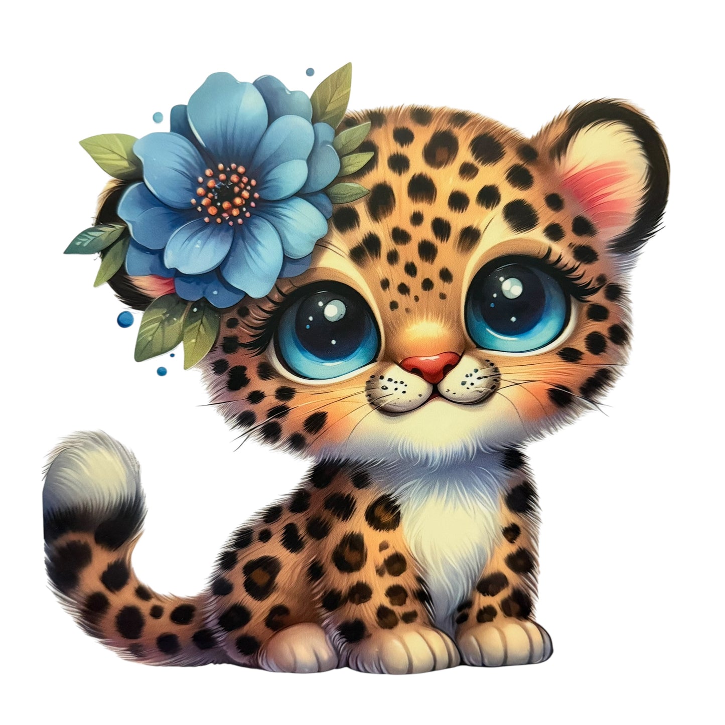 Cute Leopard DTF 7” #1