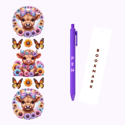 Cute Moos Pen/Bookmark Wrap #16