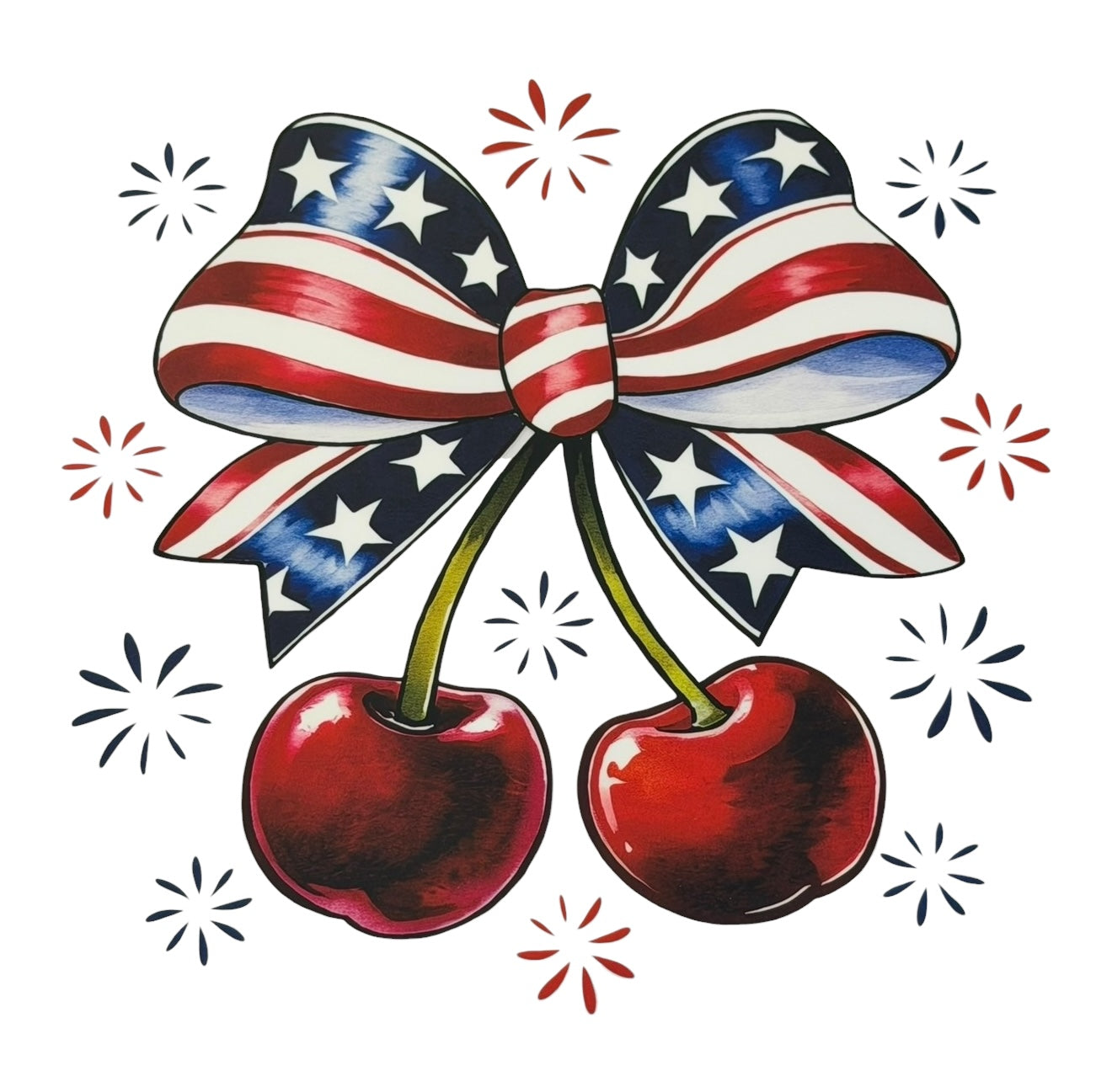 Flag Bow Cherry Adult DTF #81