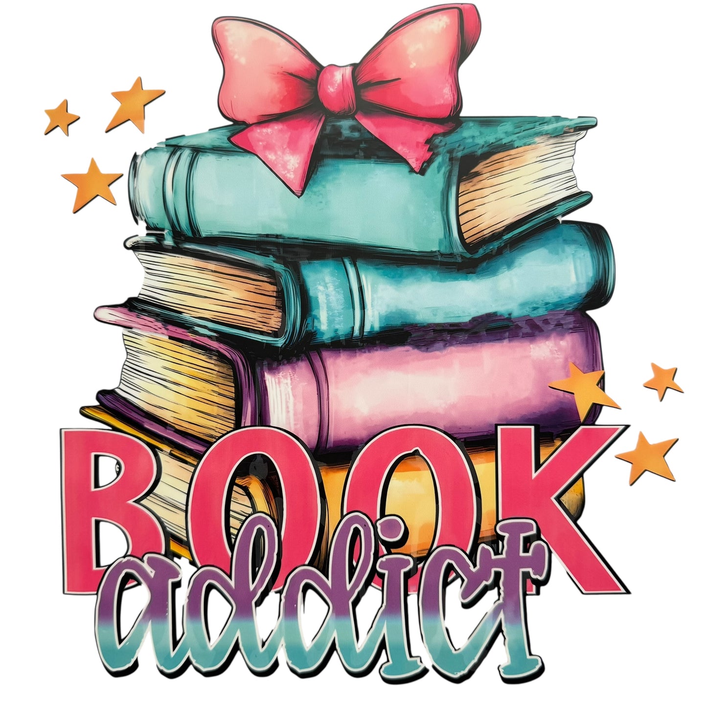 Book Addict DTF 11” #4