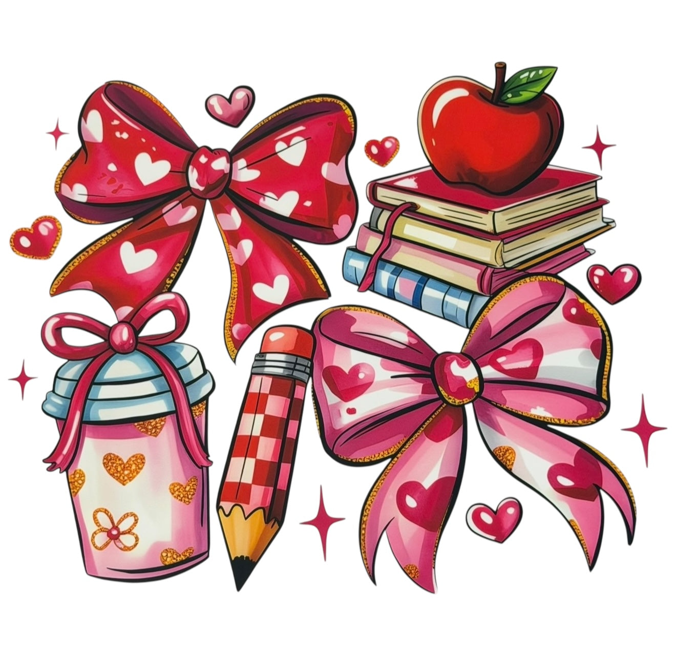 Bows & Books Adult DTF #30