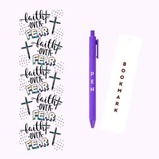 Faith Over Fear Pen/Bookmark Wrap #75