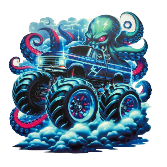 Squid Monster Truck DTF 7” #9