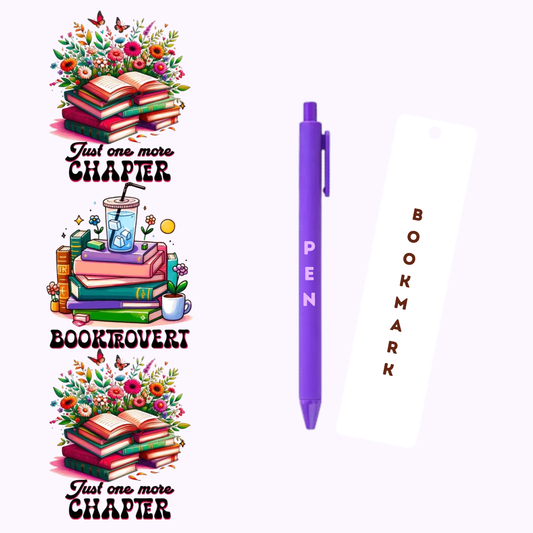 Booktrovert Pen/Bookmark Wrap #3