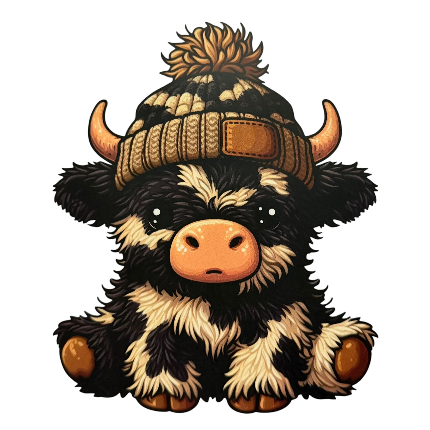 Winter Cow DTF 7” #6