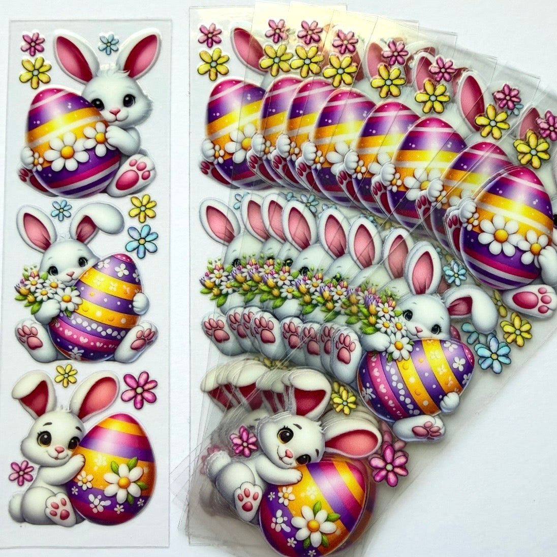 Bunnies Holding Eggs Pen/Bookmark Wrap #2