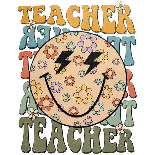 Smiley Teacher DTF 11” #55