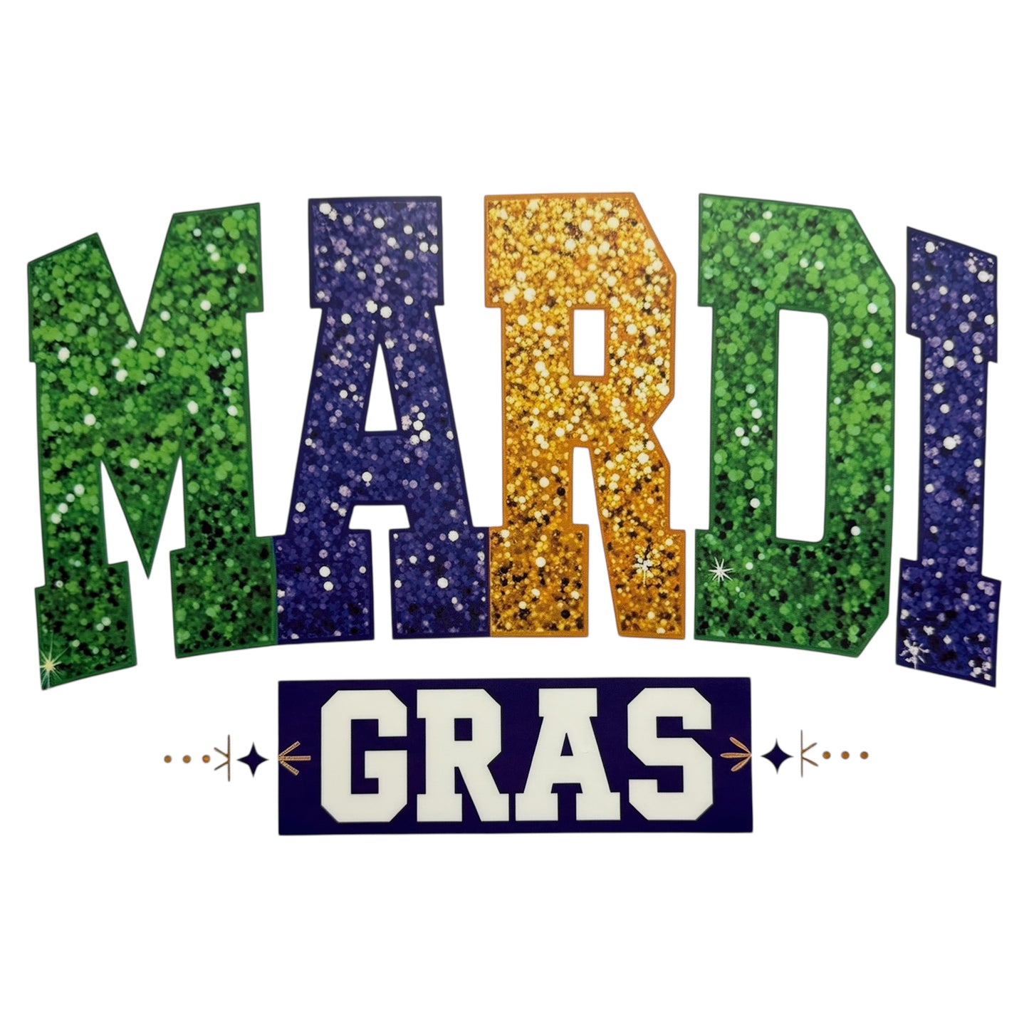 Mardi Gras DTF 11” #67