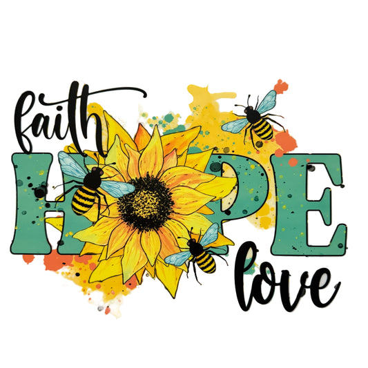 Faith,Hope,Love DTF 10” #11