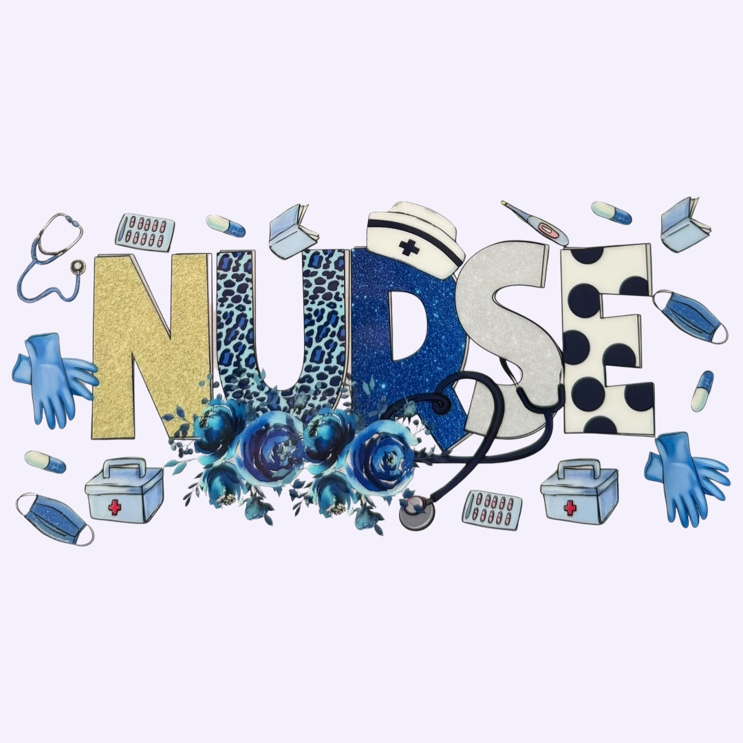 Nurse Blue Cup Wrap #47