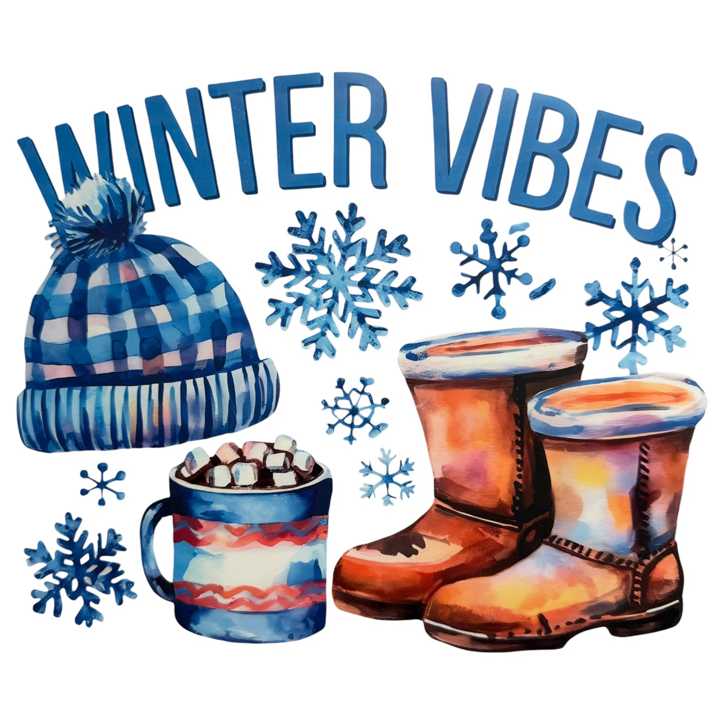 Winter Vibes DTF 11” #14