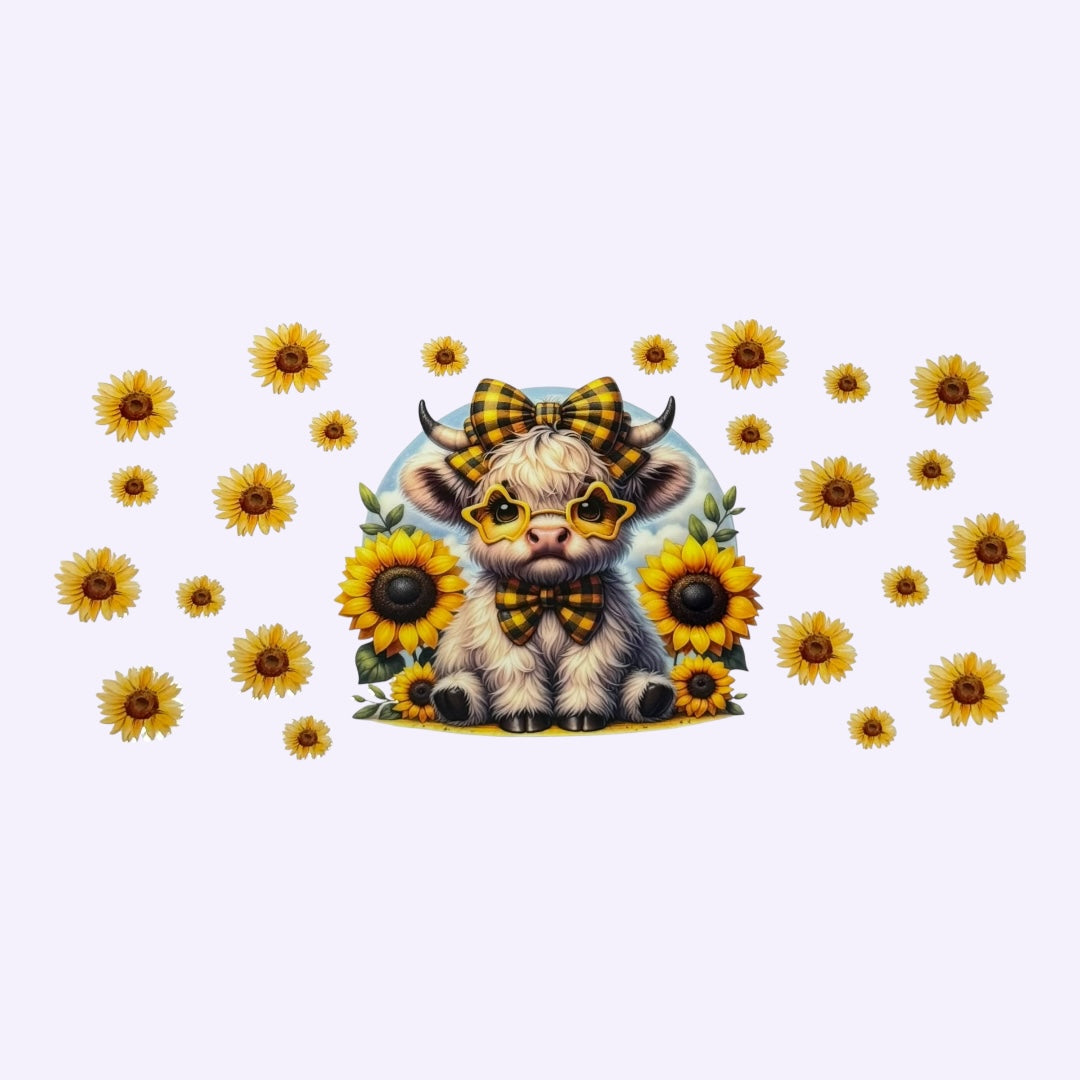 Sunflower Cow Cup Wrap #25