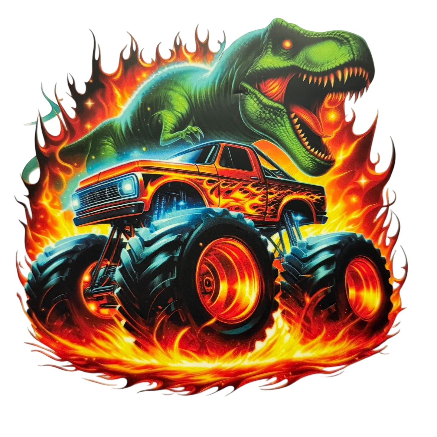 Dino Monster Truck DTF 7” #7