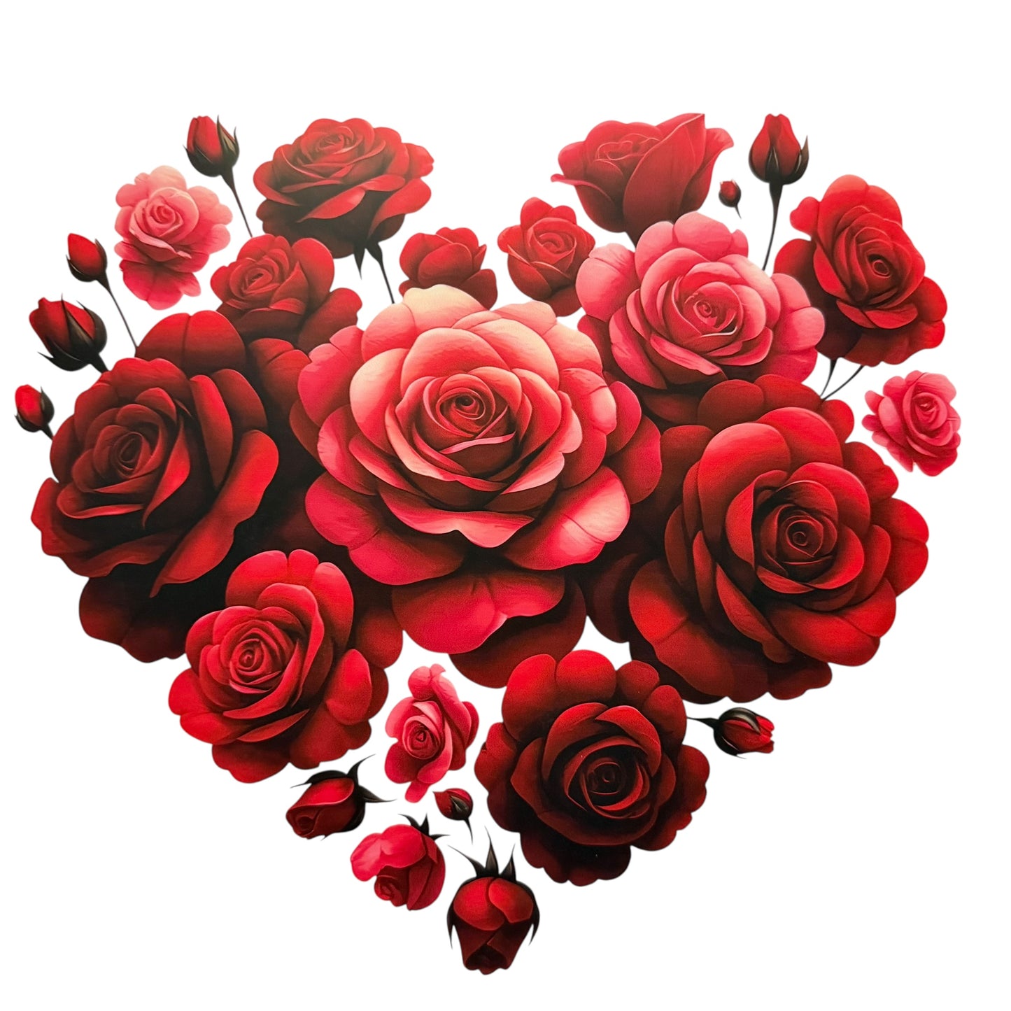 Rose Heart DTF 10” #63