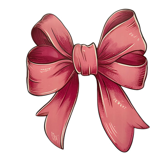 Pink Bow DTF 10” #62