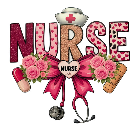 Pink Nurse DTF 10” #71