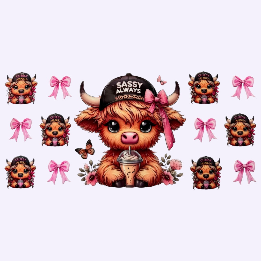 Sassy Always Cow Cup Wrap #40