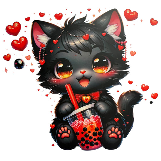 Cute Cat DTF 8” #18