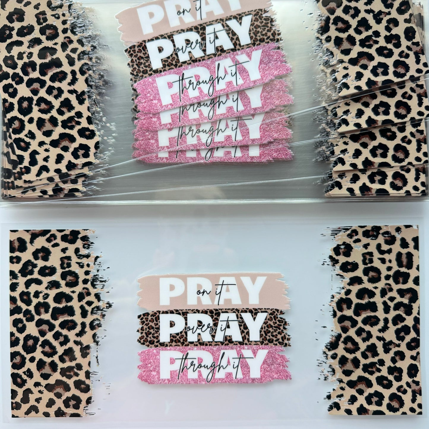 Pray Leopard Cup Wrap #87